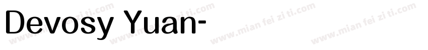Devosy Yuan字体转换